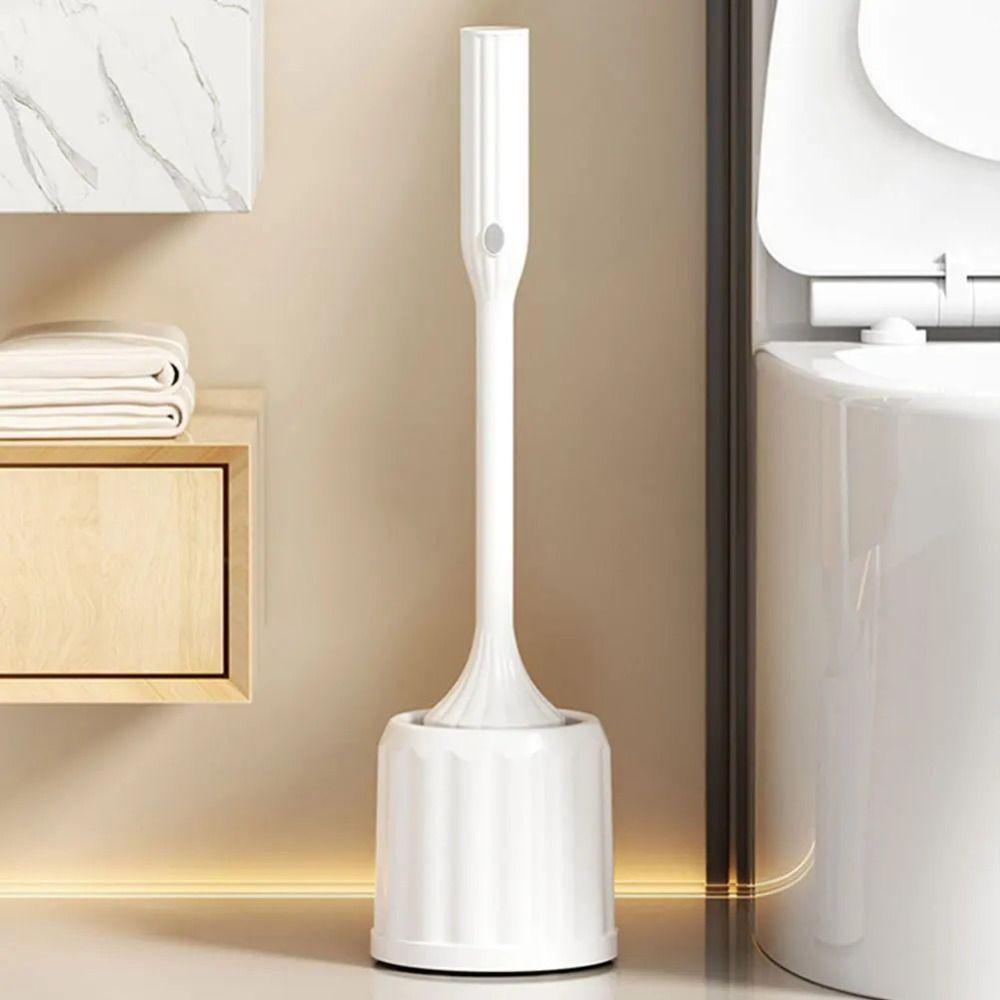 Sturdy Structure Toilet Cleaning Brush Long Service Life Full Coverage Scrubber Daily Use
