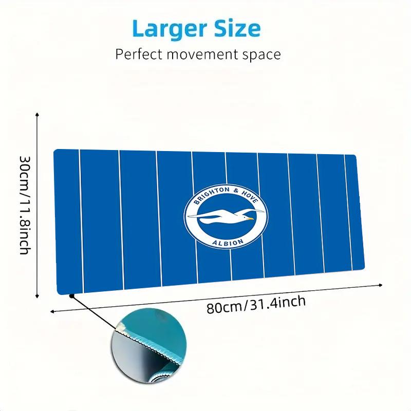 Brighton2 Print Cushion Non-slip Laptop Tablet Big Mousepad XXL Mat Mini PC Playmat With Lock Edge