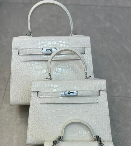 Europese & Amerikaanse Retro Krokodillenpatroon Kelly Enkelbandige Crossbody Tas: High-End, Modieuze, Lichte Luxe Handtas voor Dames