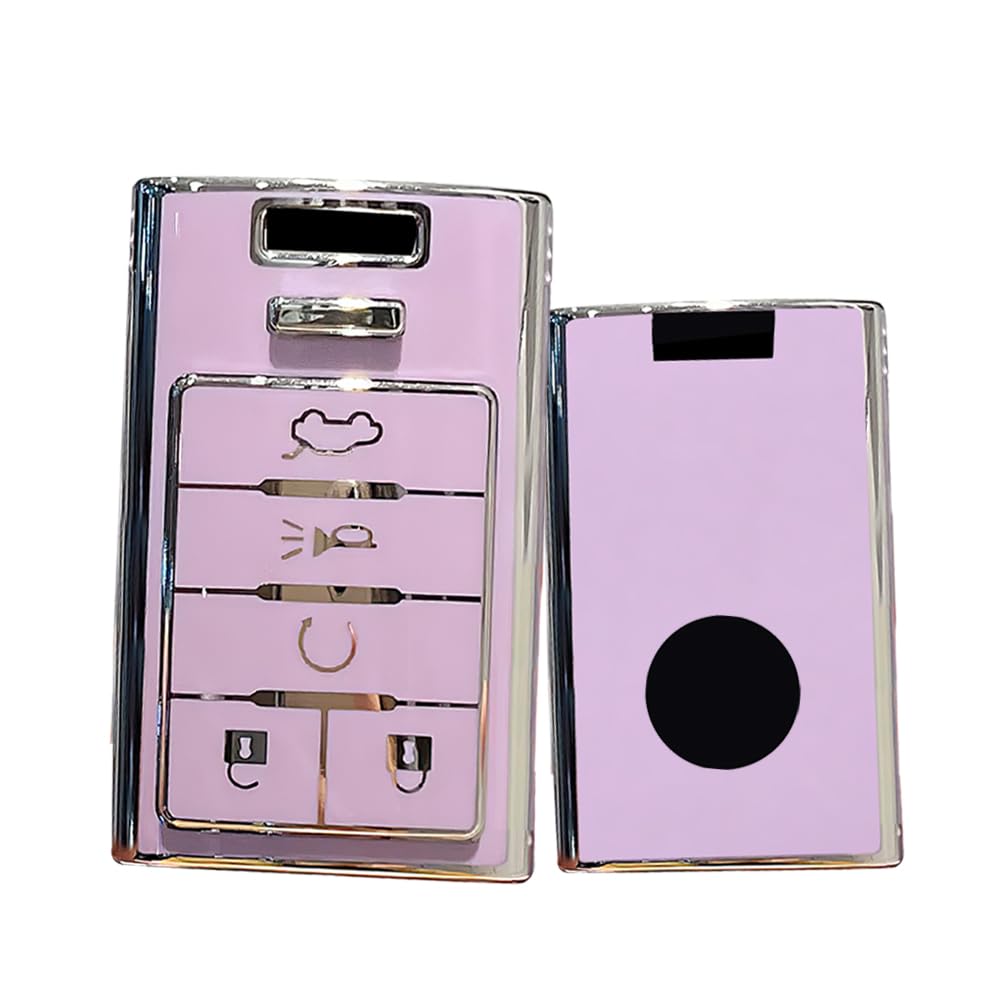 

[KUNIO] Cadillac Dedicated Key Case, Key Holder, Smart Key, Key Cover, Silicone, Genuine Protection, серый