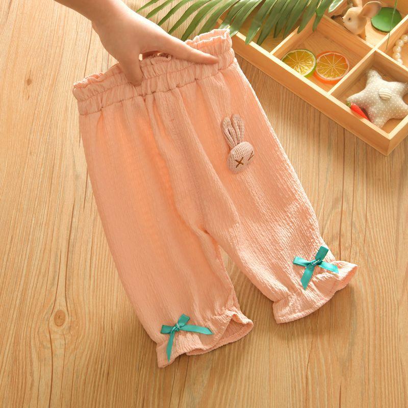 Children's Leggings Summer Cropped Pants, Baby Summer Clothes Outer Pants Thin Design