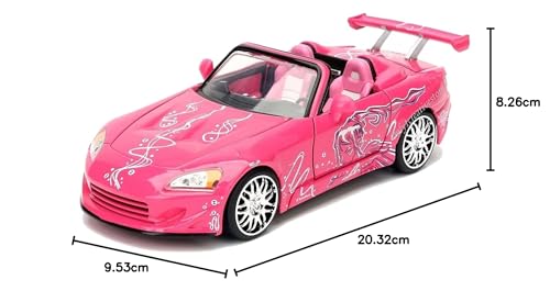 Jada NEW 1:24 Scale W/B Fast & Furious Pink Suki's Honda S2000 Diecast Model Car by Toys [Parallel Import]