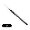 Wolf Hair Fine Line Brush - Black Triangular Birch Handle for Nail Art and Watercolor Detailing