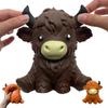 Jumbo Hooglandkoe Stressballen Squishies Knijpspeelgoed Knijpbal Fidget Speelgoed Voor Volwassenen Langzaam Rijzend Stressverlichting Knijpspeelgoed