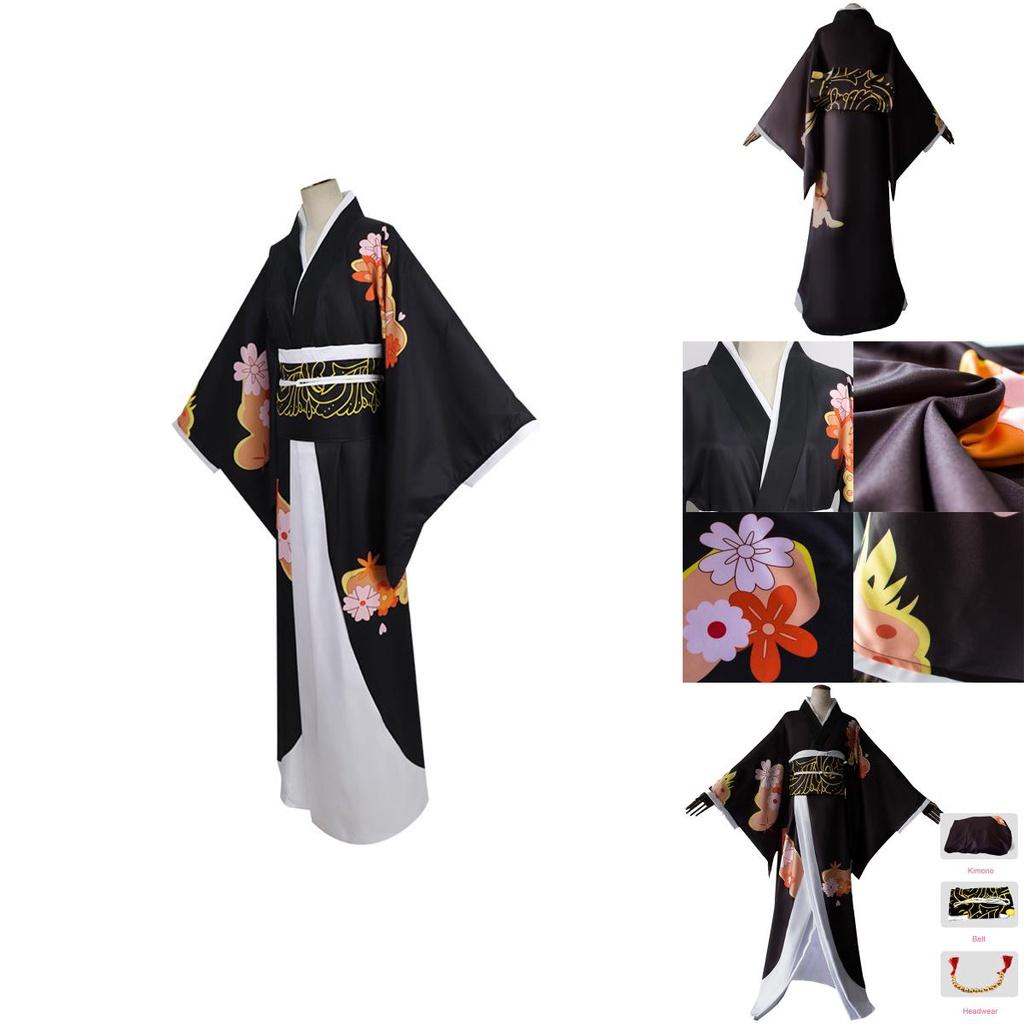 Demon Slayer Kimetsu No Yaiba Kibutsuji Muzan Cosplay Costume With Exquisite Workmanship And Breathable Fabric