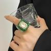 Vintage Elegant Stylish Colorful  Rings Geometric Forefinger Resin Rings Light Luxury High-End Jewelry Accessories