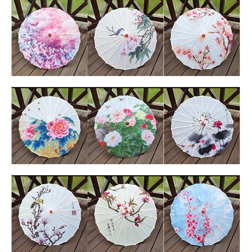 Handmade Chinese Silk Umbrella Decorative Hanging Dance Umbrella  Classical Dance