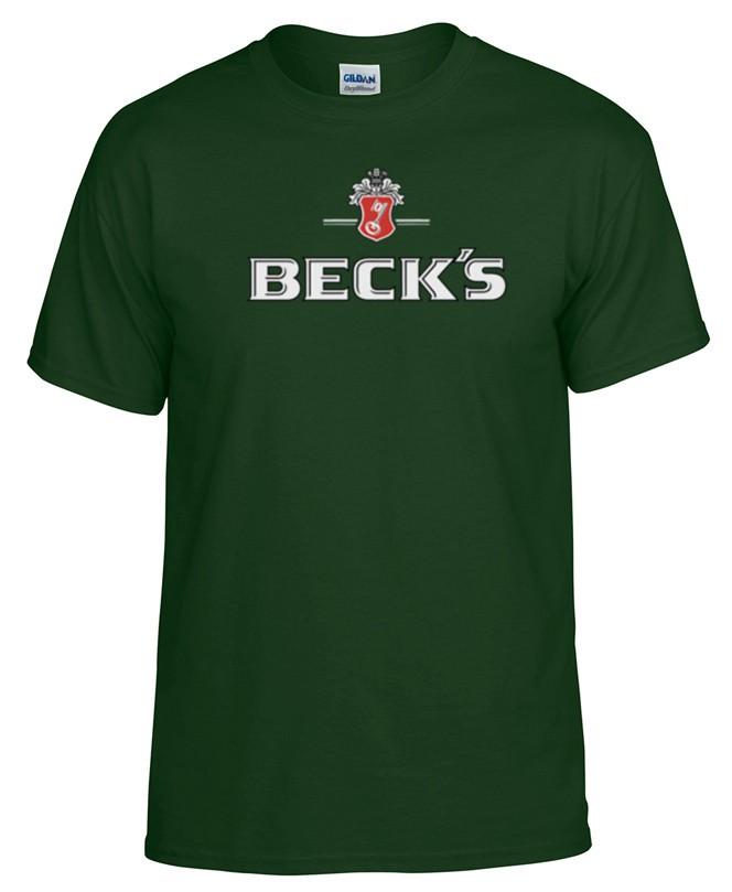 Футболка с принтом пива BECK S Brewery German Beer Унисекс S