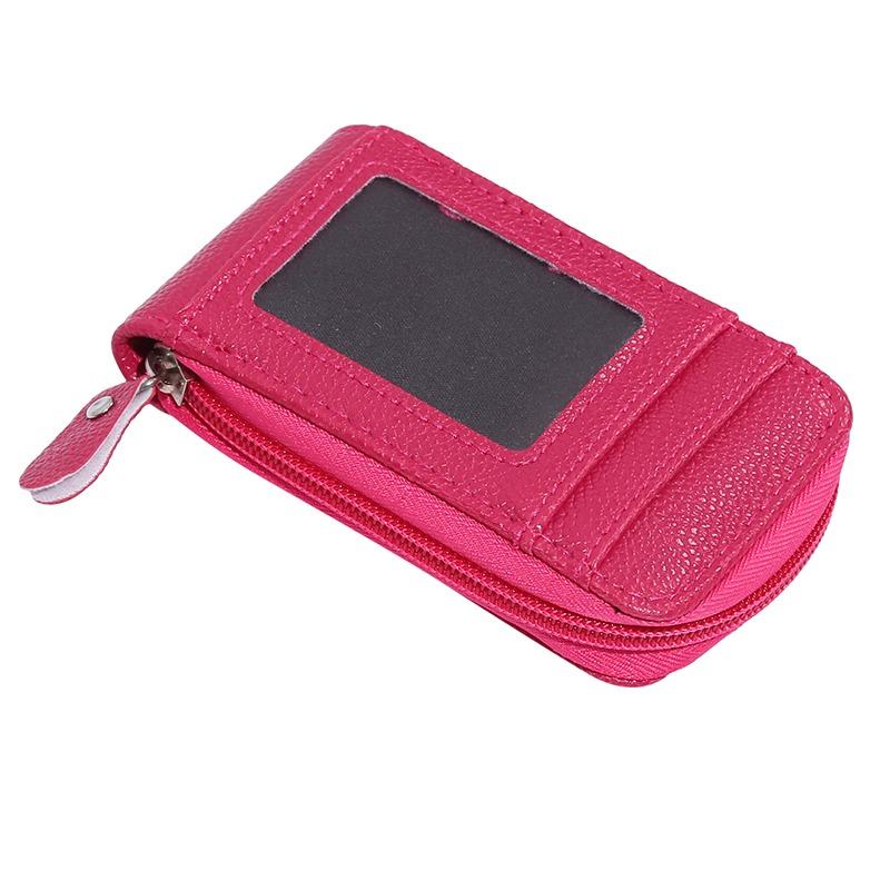 Porta carte multi-slot vintage piccolo portafoglio donna uomo business banca carta di credito borsa porta monete uomo portafoglio in pelle con cerniera