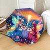 Enchanted Fairy Tea Party Umbrella: A Magical Companion for Outdoor Adventures, Automatically Opens/Closes, Lightweight and Durable,
