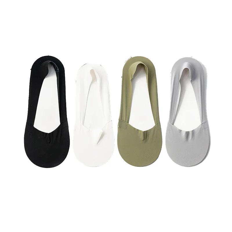 4 Pairs Women Socks High Quality Matching Casual Socks Summer Thin Cotton Bottom Non-slip Invisible Low Short Socks Breathable