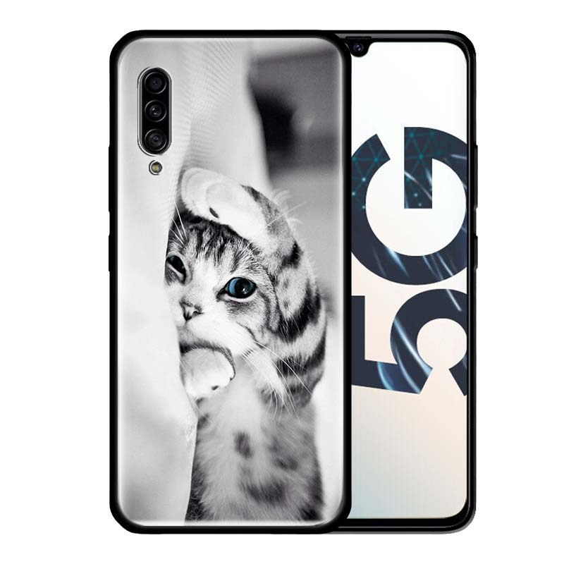 

Чехол для телефона Samsung Galaxy A32 A52 A72 4G A21S A51 A71 A50 A70 A10 A20 A20E A30 A40 A51 5G Soft Shell Забавный котенок кошка Samsung A50