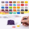 15000 30 Colors Flat Back Round Resin Beads for - Round Drill Supplies for 5D DIY