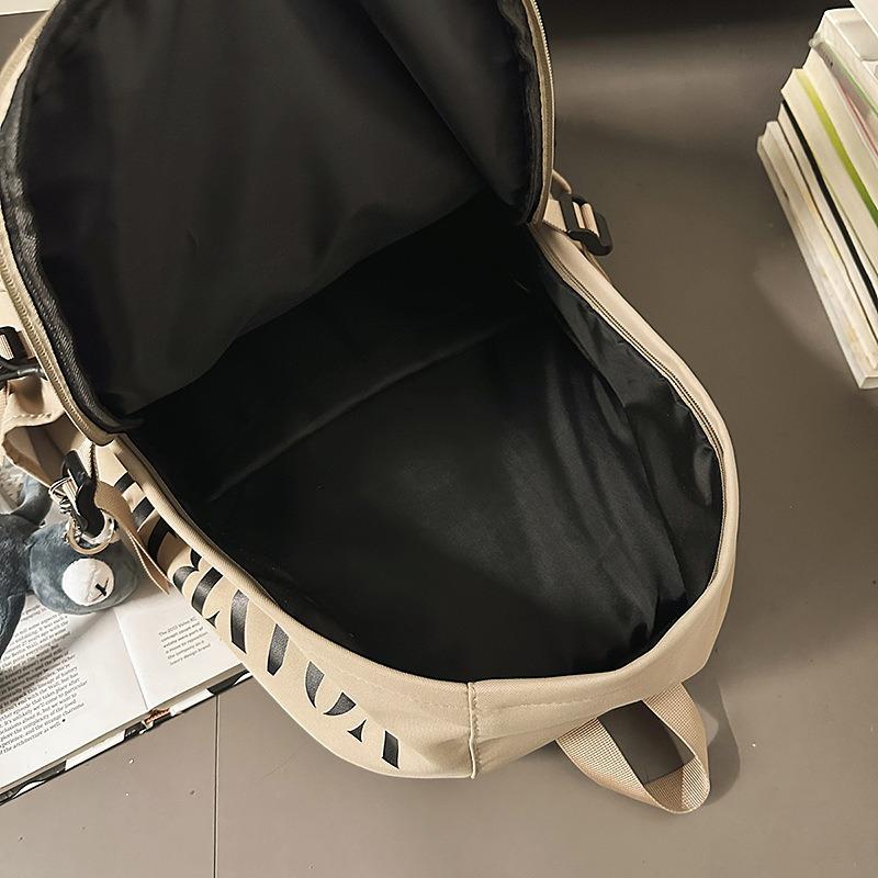 High value niche design backpack couple solid color simple lightweight large capacity backpack