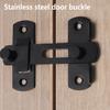 Stainless Steel Gate Latch Portable Detachable Anti-lost Anti-corrosive Household Restaurant Cafe Bedroom Door Lock Hardware