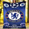 1pc C-Chelsea Theme Blanket - Digital Print, Polyester, Cozy for All Seasons, Perfect for Outdoor, and Travel