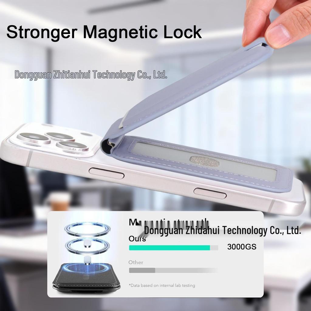 Strong Magnetic MagSafe Card Holder & Rotating Stand for iPhone 17 Pro