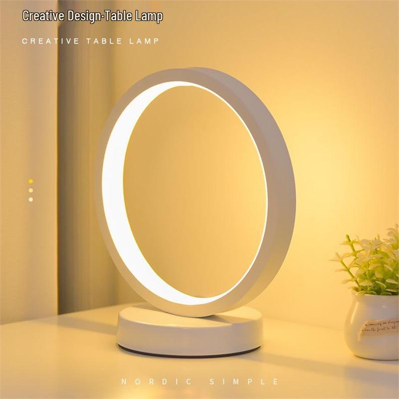 Modern Dimmable Table Lamp for Bedroom, Living Room, or Dorm