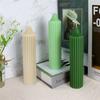 15-22cm Gestreifte Zylindrische Kerzenform DIY Handgemachte Duftkerzen-Herstellung Zubehör Langlebiges PC-Acryl-Form-Set für Einfache Entformung