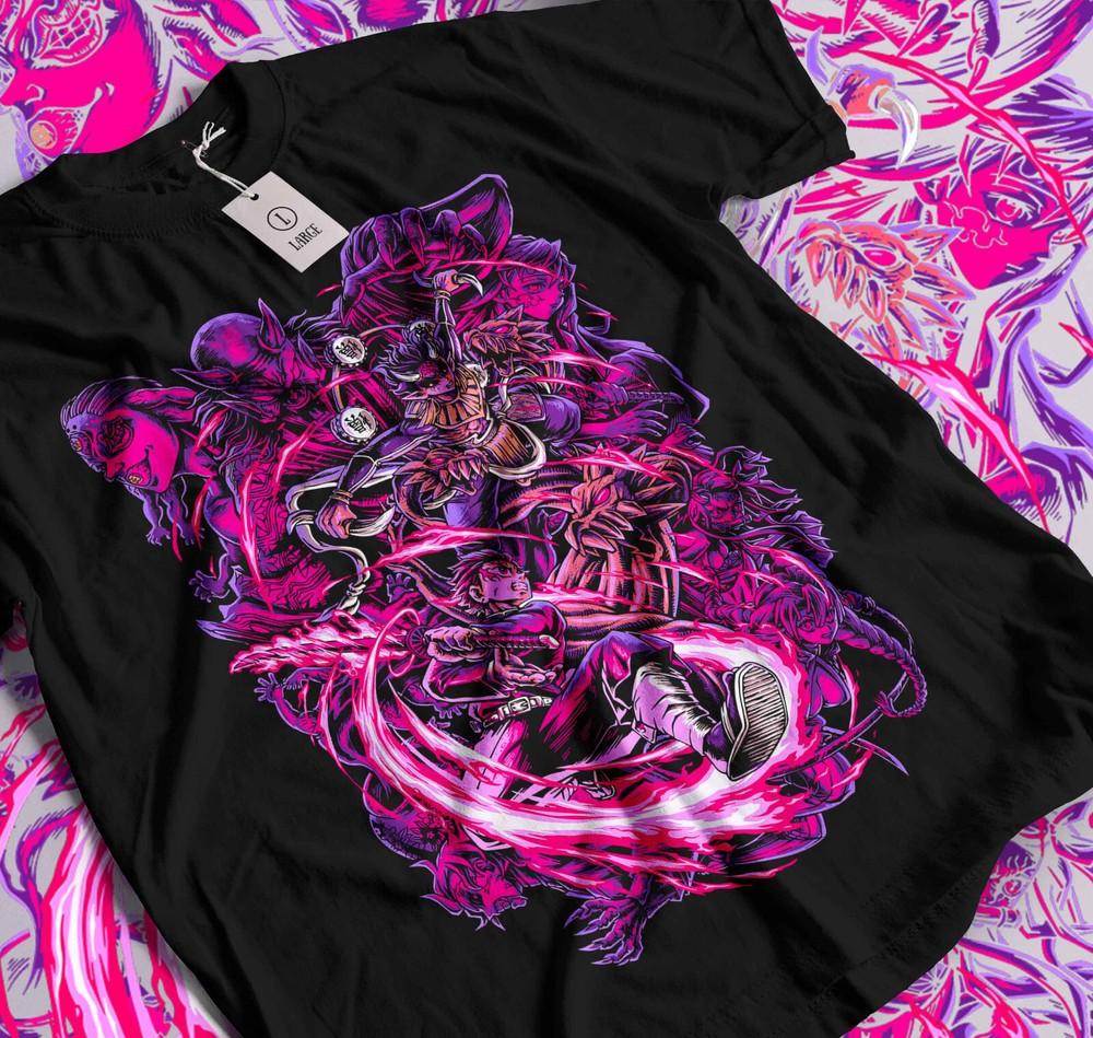 

Hashira Demon Slayer T-Shirt Kimetsu No Yaiba Tengen Horror Anime Gift Shirt 132 L