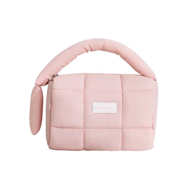 Candy Color Nylon Handbag: Large Capacity Makeup, Toiletries, and Skincare Storage Bag