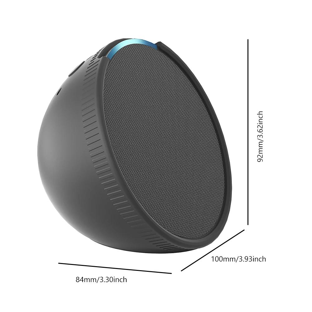 Wandmontierter Smart Speaker Halter Verhindert Herunterfallen Lautsprecherregal Heimdekoration Eingebautes Kabelmanagement für Amazon Echo Pop