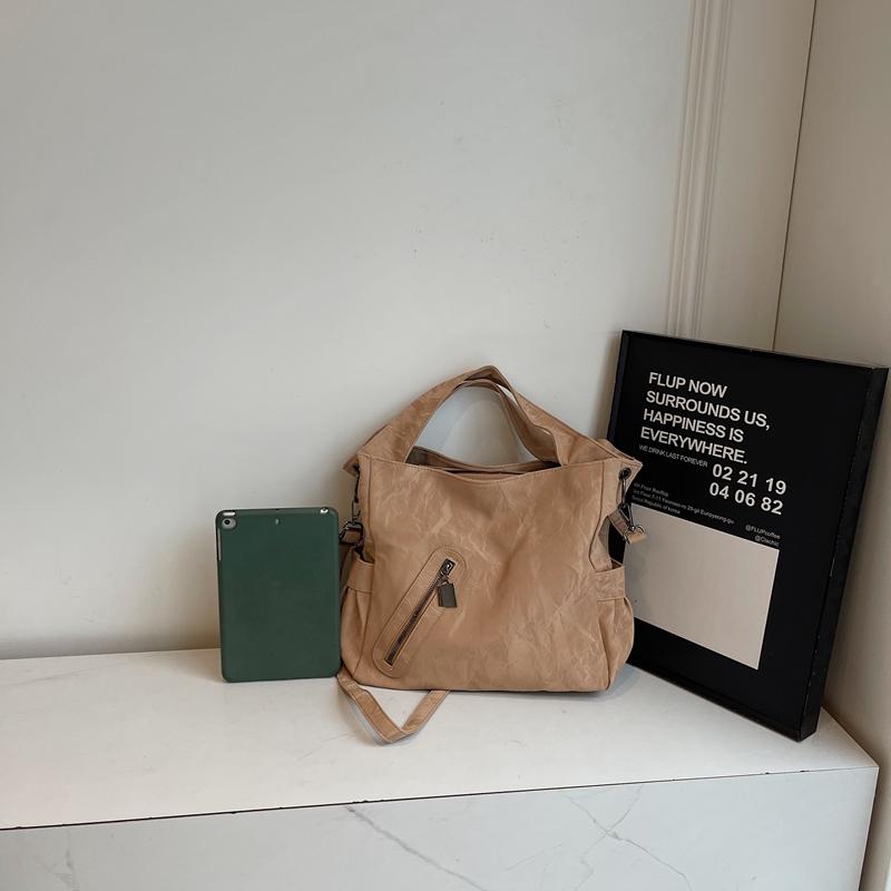 Women's Large Capacity Commuter Underarm Bag PU Shoulder Crossbody Bag Tote Bag