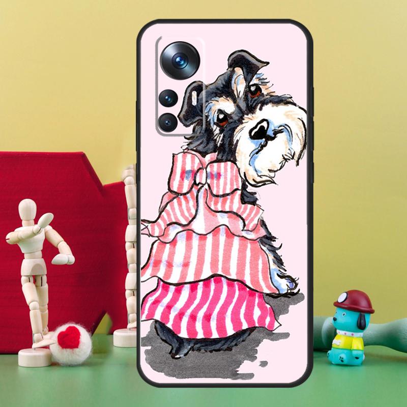 Miniature Schnauzer Dog Art Case For POCO X5 X4 X3 F5 Pro M4 F4 GT C40 F3 Cover For Xiaomi 11T 12T Pro 13 11 12 Lite