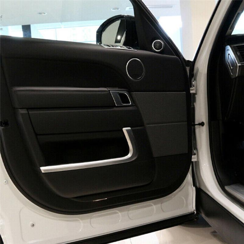 Silver Car Inner Door Moulding Strip Trim For Land Rover Range Rover Sport 2014- Replacement Spare Parts Accessories