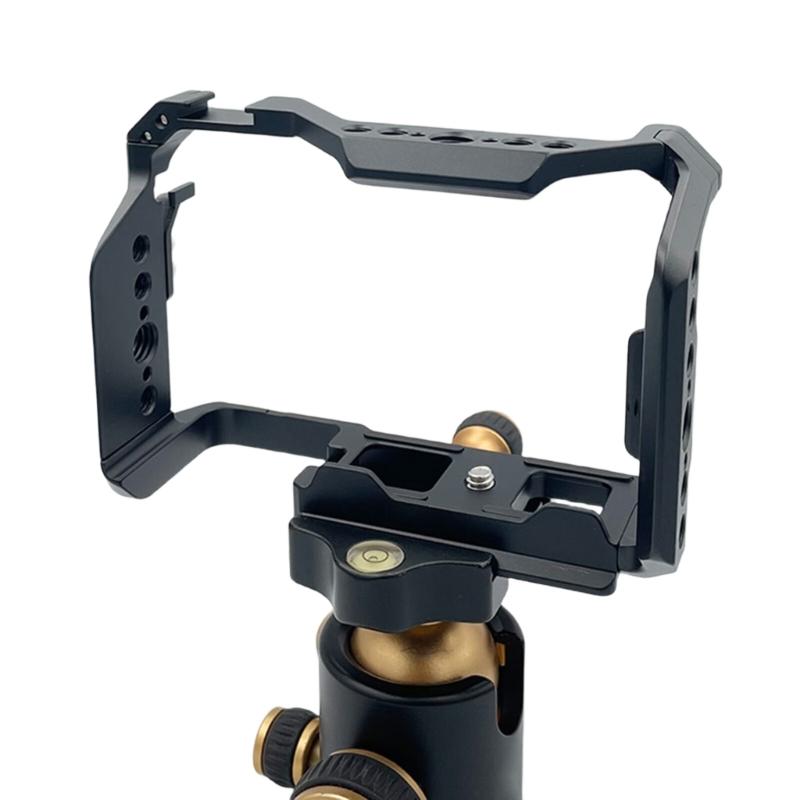 Multiple Interfaces Aluminum Camera Cage for ZV-E10 II Precisions Mechanism And Secure Cable Clamp