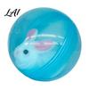 Moving Ball Toy Self-Rolling Interactive Cat Toy Automatic Rolling with Plush Hamster Battery Operated Pet Rabbit Inside Electric Simulation Animal