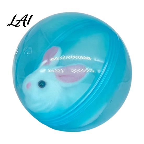 Outdoor Play Animal Toy Self-Rolling Interactive Cat Ball Toy Automatic Rolling with белый