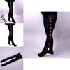 Puella Magi Madoka Magica Akemi Homura Cosplay Leggings With Knit Fabric For Daily Wear