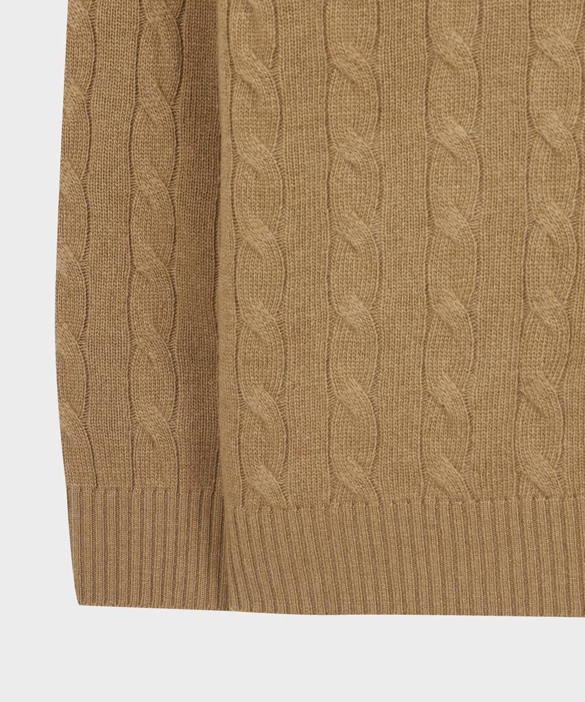 BROOKS BROTHERS Wool Cable Sweater (Beige) (Bbwrmbf401)