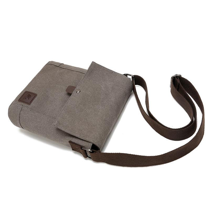Men's Canvas Crossbody Bag Multifunctional Lightweight Shoulder Bag