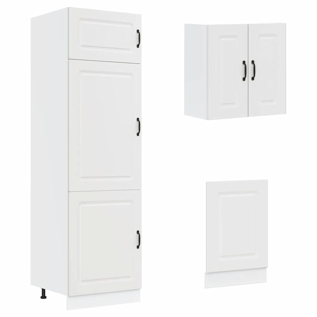 Kitchen Cabinet Set, Squid, 8-Piece, White