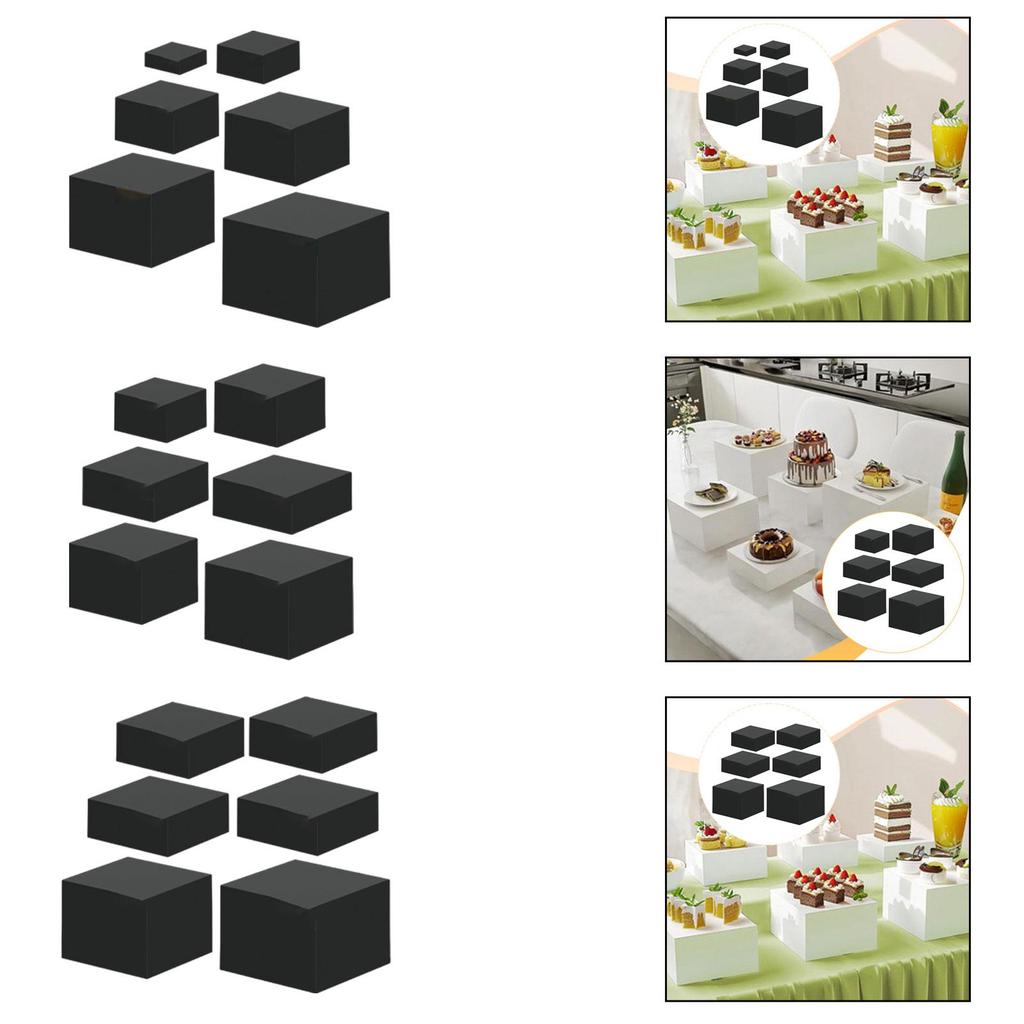 6 Acrylic Cupcake Buffet Risers for Action Figures, Catering, Desserts, And Cosmetics.