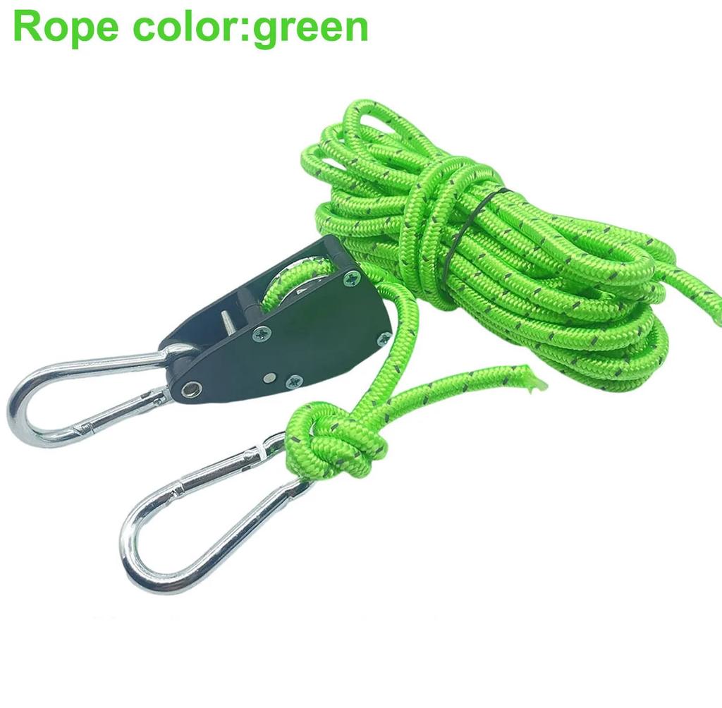 4mm tenda da campeggio corda riflettente tirante fissaggio corda del vento fibbia puleggia cricchetto tendalino gancio per corda