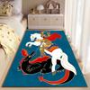 Knight Slaying Dragon Carpet suitable as a non-slip mat for the living room or bedroom sofa