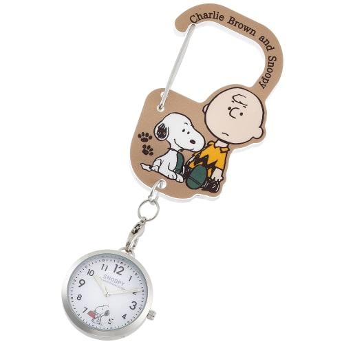 

Полевые часы Snoopy с карабином, коричневые, PNT022-4, женские