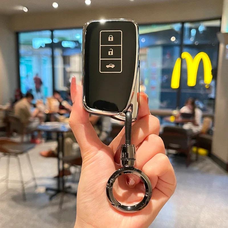 WRSP5 TPU Car Remote Key Case Cover Protection Shell For Lexus NX GS RX IS ES GX LX RC 200 250 350 LS 450H 300H Keychain Accessorises