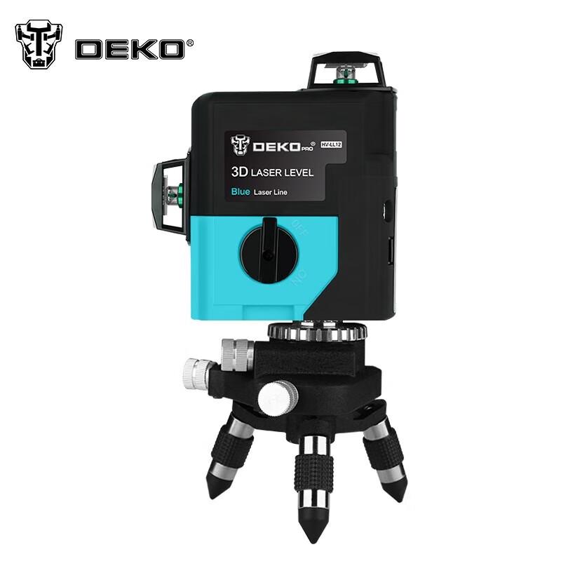 

DEKO Dual Lithium 12-Line Green Laser Level with Tripod CN plug (adapter included)