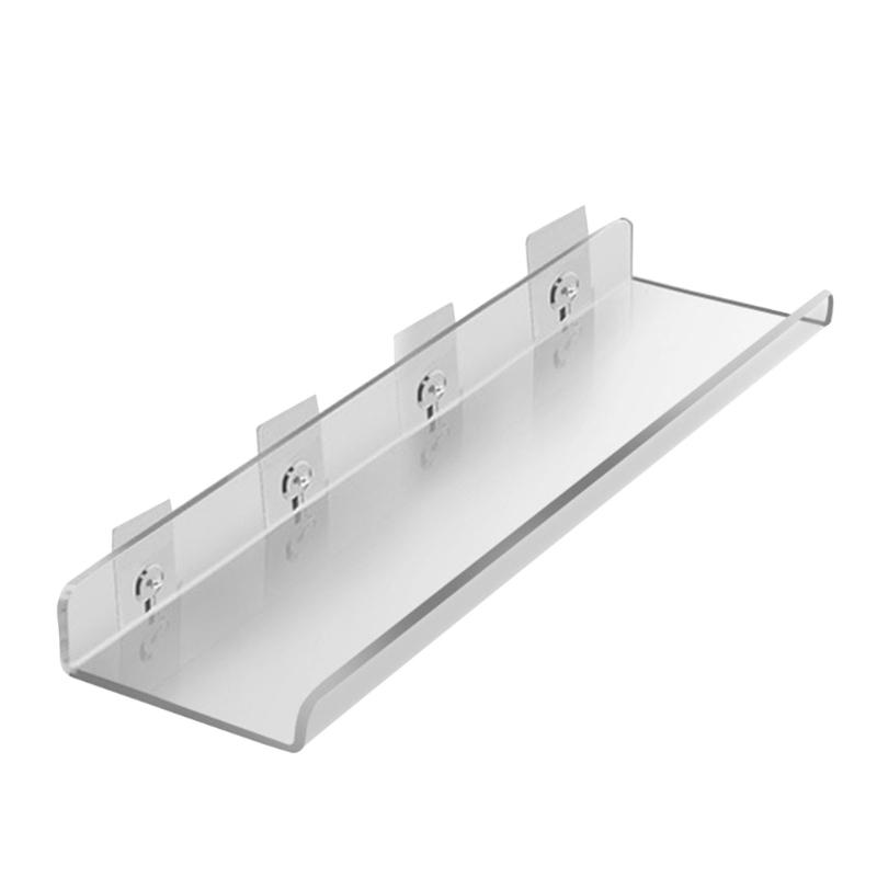 Wall Mounted Storage Holders Record Shelf Acrylic Display Shelves Clear Holder Floating Storage Stand Rack Organizers