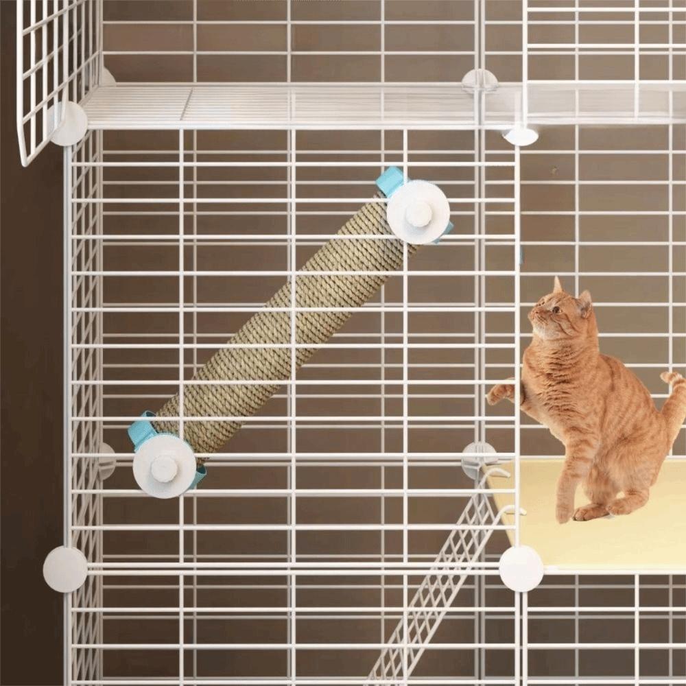 Cage Mounted Hanging Cage Scratcher Rotatable Cage Mounted Scratching Pole  Claw Grinding