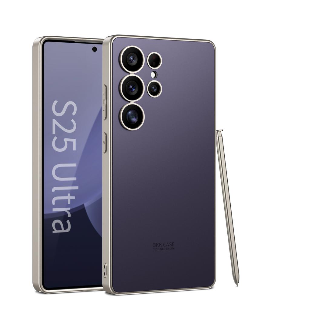 Original Soft Edges Phone Case For Samsung Galaxy S23 S24 S25 Ultra Fashionable Solid Skin Feel Shell S25Ultra Protective Cover