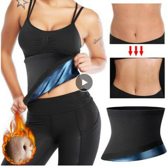 Women's Sauna Sweat Waist Trainer Body Shaper Belt for Fitness and Tummy Control