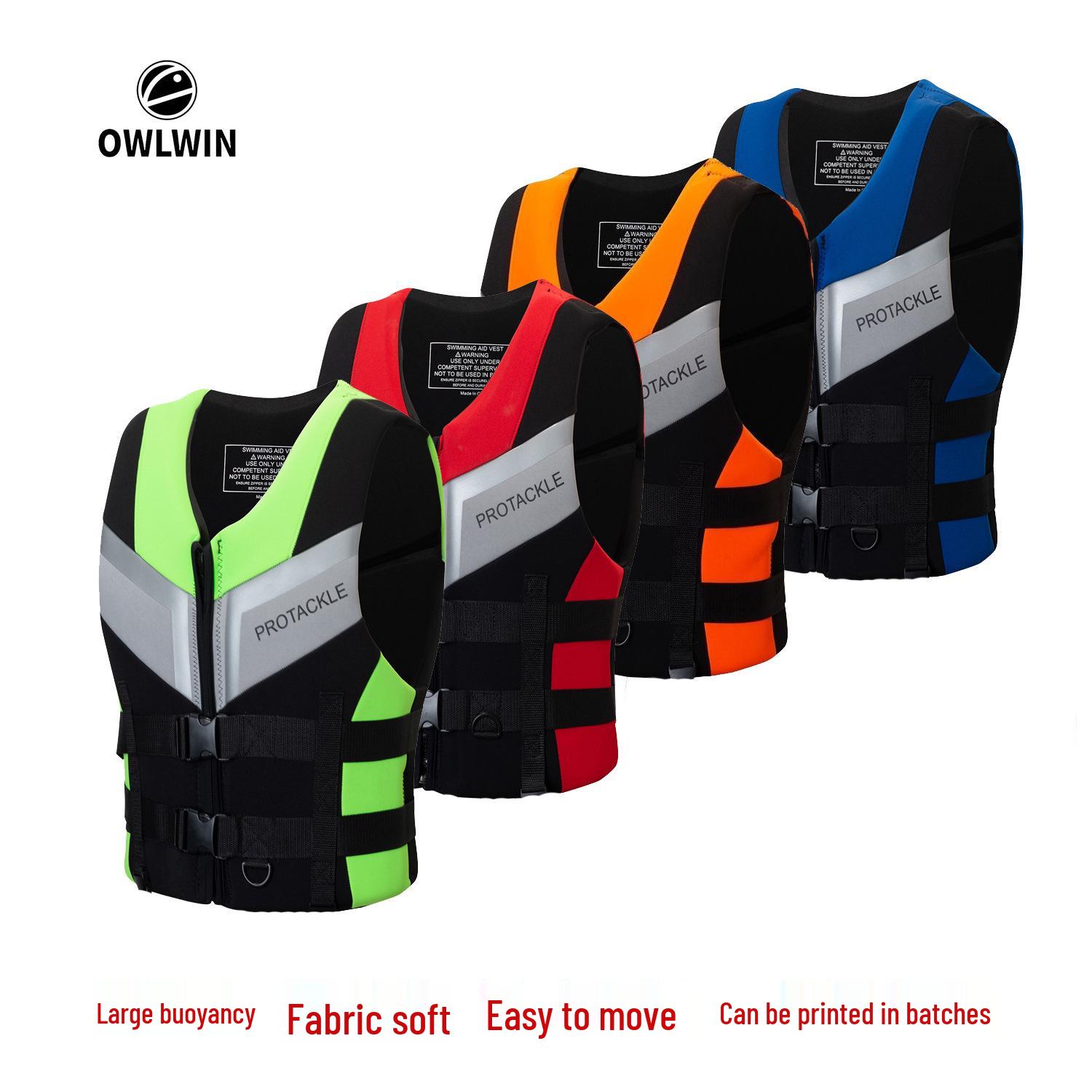 Giubbotto di salvataggio ad alta galleggiabilità e resistente all'usura per snorkeling, pesca, canottaggio, moto d'acqua, wakeboard e paddle boarding.