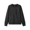 Skechers Sport Lifestyle Series Round Neck Casual Printed Long Sleeve Sweatshirt Unisex Sweatshirt Carbon-Black L424U164-0018