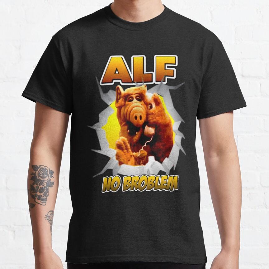 Alf Gordo Shumway TV Sitcoms Unisex T-Shirt für Herren Baumwolle Vintage T-Shirts Tees Kleidung 2024 Neuankömmling