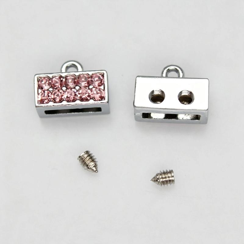 5/10Pcs Jewelry Diy Accessories 8Mm Crystal Connector Charms For Bracelet Making Keychain Phone Strip Women Gift